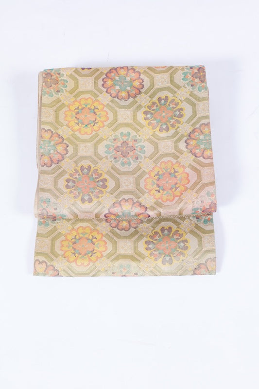 Japanese used sash belt (hukuro-obi) 100% silk /B1160