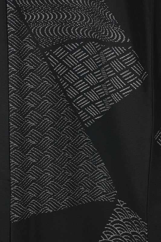 Japanese kimono used(Komon)Ssize 100%tetoronA020