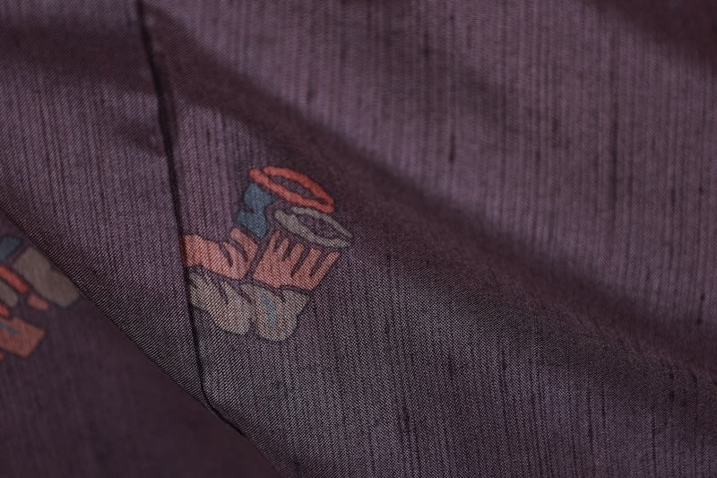 Japanese kimono used <Tsumigi> Msize silk 100% /T123