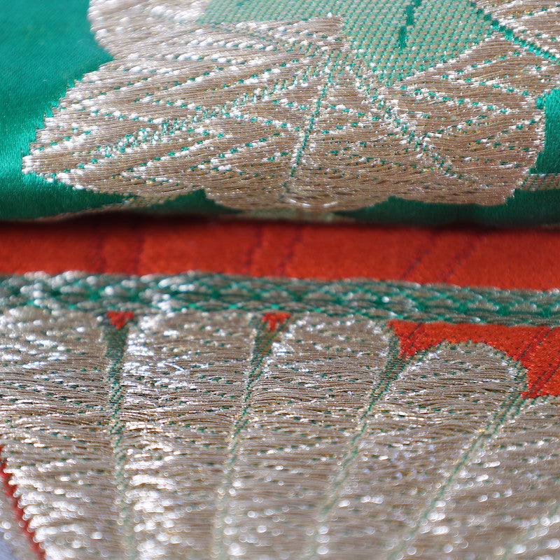 kimono sash belt (Hukuro-obi) 100% silk / C46