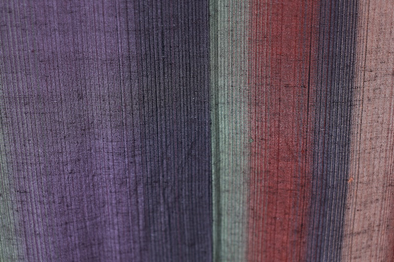 Japanese kimono used <Tsumugi> Msize silk 100% /T124