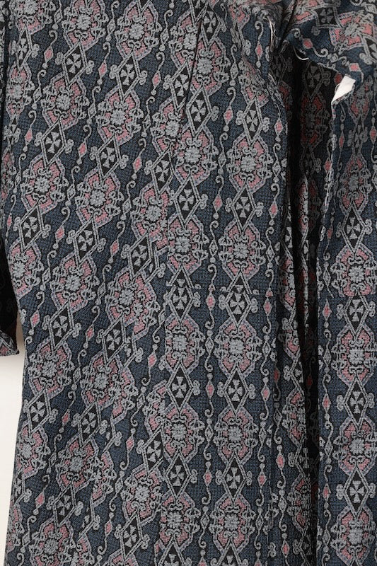Japanese kimono used <Komon> Ssize silk wool /T126