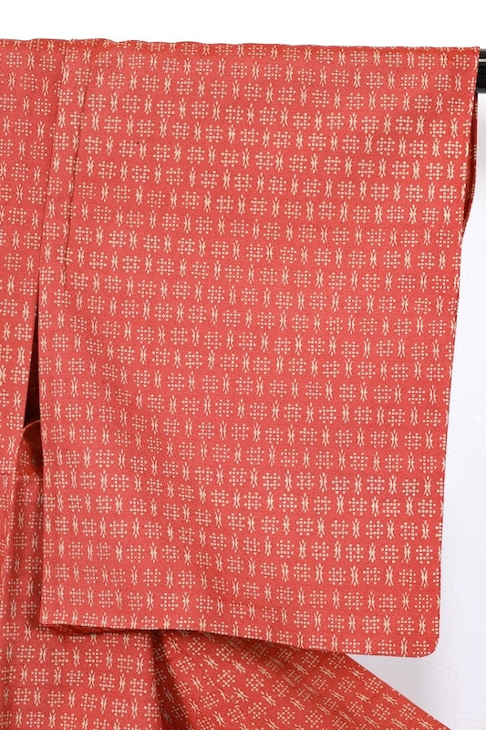 Japanese kimono used <Tsumugi> Msize silk 100% /T127