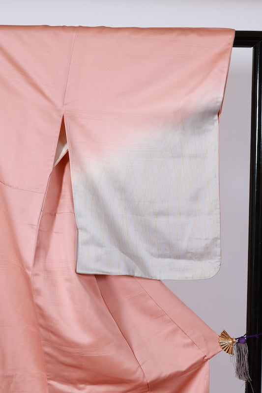 Japanease kimono used(Houmongi) L-size 100% silk /A503