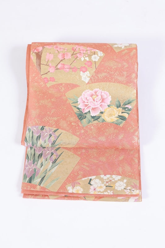 Japanese used sash belt (hukuro-obi) 100% silk /B1153