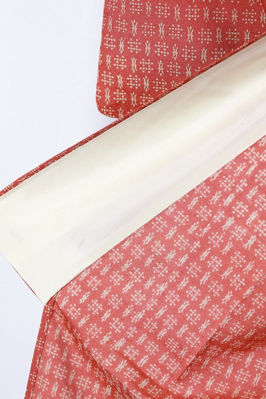 Japanese kimono used <Tsumugi> Msize silk 100% /T127