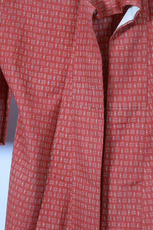 Japanese kimono used <Tsumugi> Msize silk 100% /T127