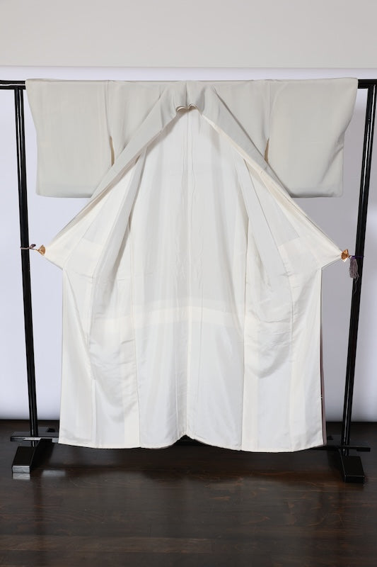 Used kimono (Irotomesode) L-size 100% silk / B481