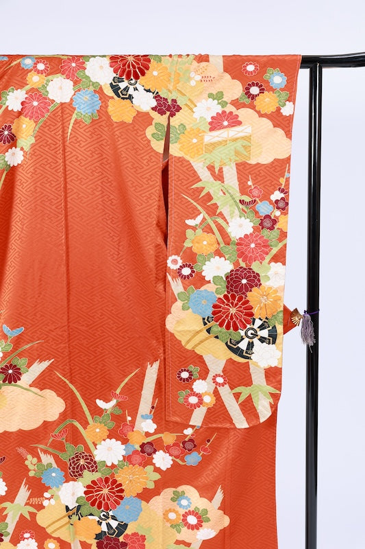 used Long-sleeved kimono (Furisode)/A031