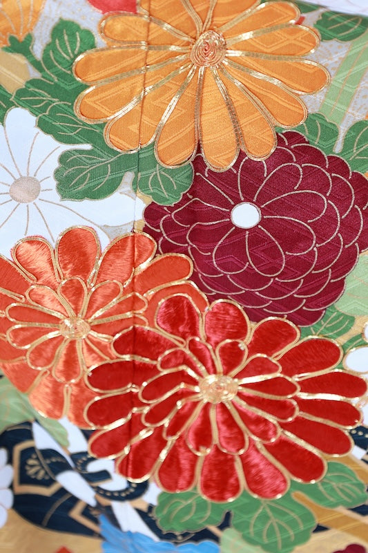 used Long-sleeved kimono (Furisode)/A031