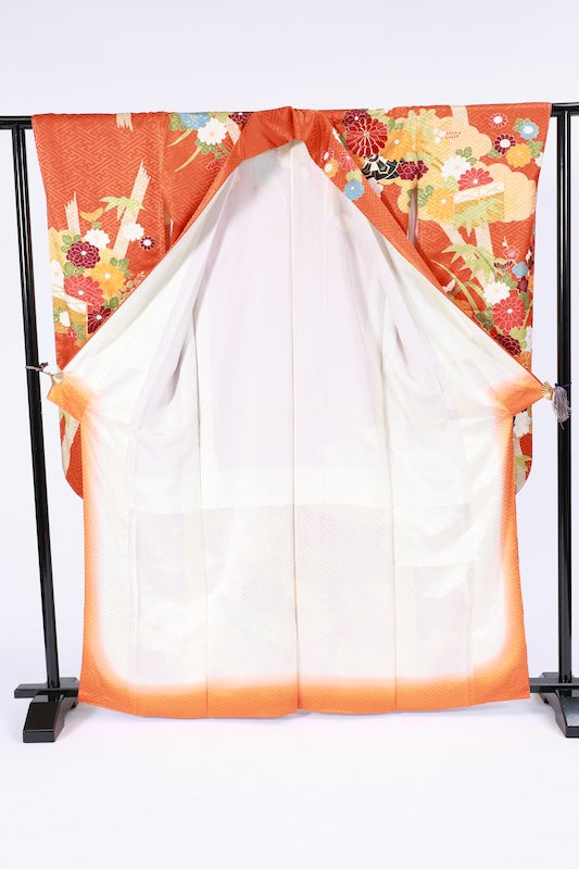 used Long-sleeved kimono (Furisode)/A031