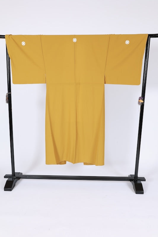 Men's Japanese kimono.haori 2 piece set used L-size polyester /B1180