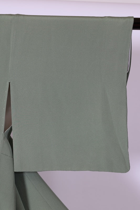 Used kimono (Irotomesode) L-size 100% silk / A484