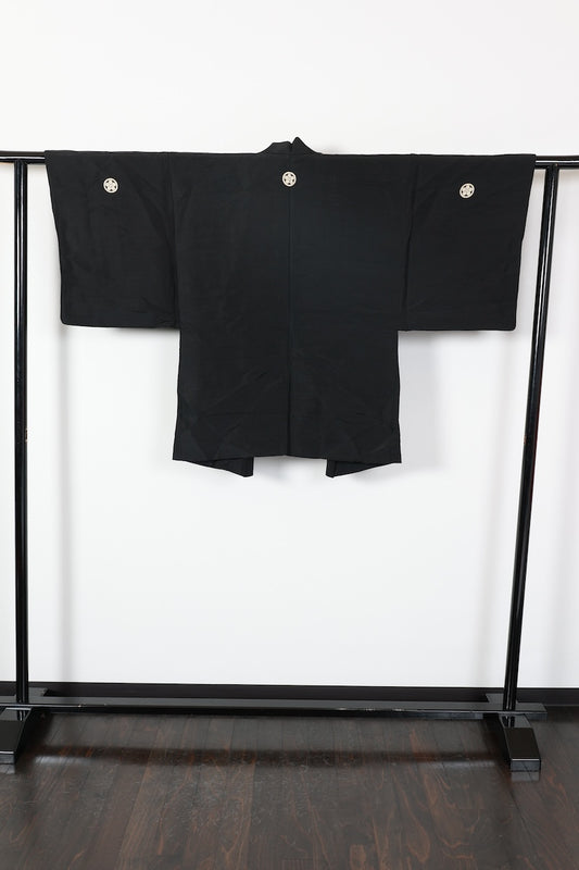 Men's haori jacket black pre-owned /R612