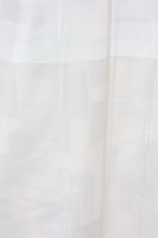 used Japanese kimono (tsumugi) L Size 100%silk/A034