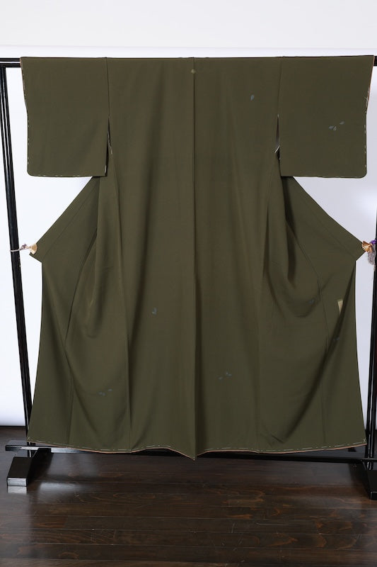 Japanease kimono used(Houmongi) M-size 100% silk /A488