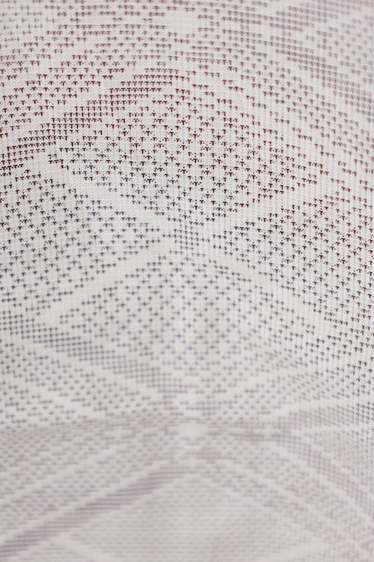 used Japanese kimono (tsumugi) L Size 100%silk/A036