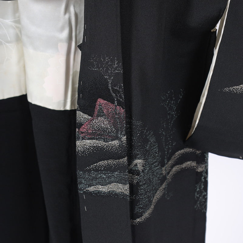 kimono jacket (Haori) S-size 100% silk / C79