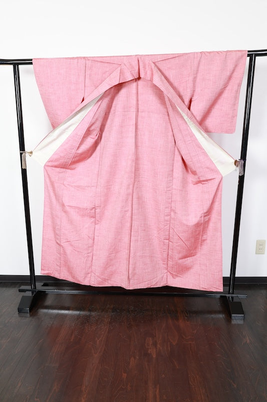 Japanese kimono used <Iromuzi> Msize silk 100% /T148
