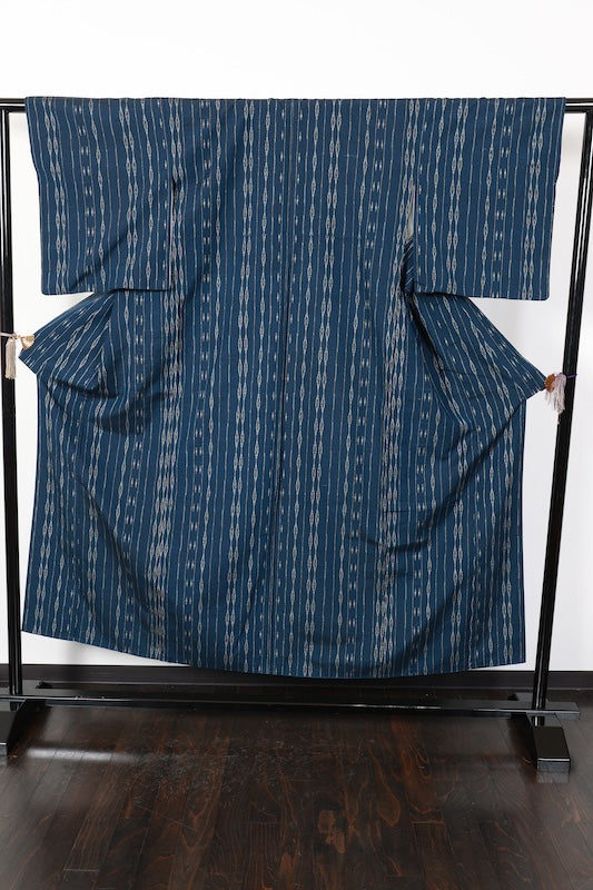 Japanese kimono used <Tsumugi> Msize silk 100% /T150