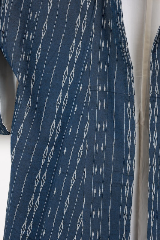 Japanese kimono used <Tsumugi> Msize silk 100% /T150