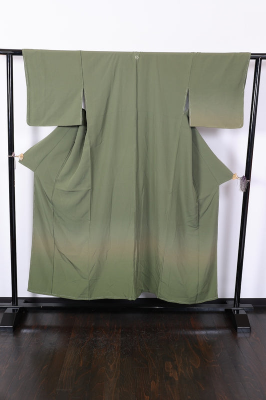 Iromuzi Tsukesage kimono green New, unused item /R623
