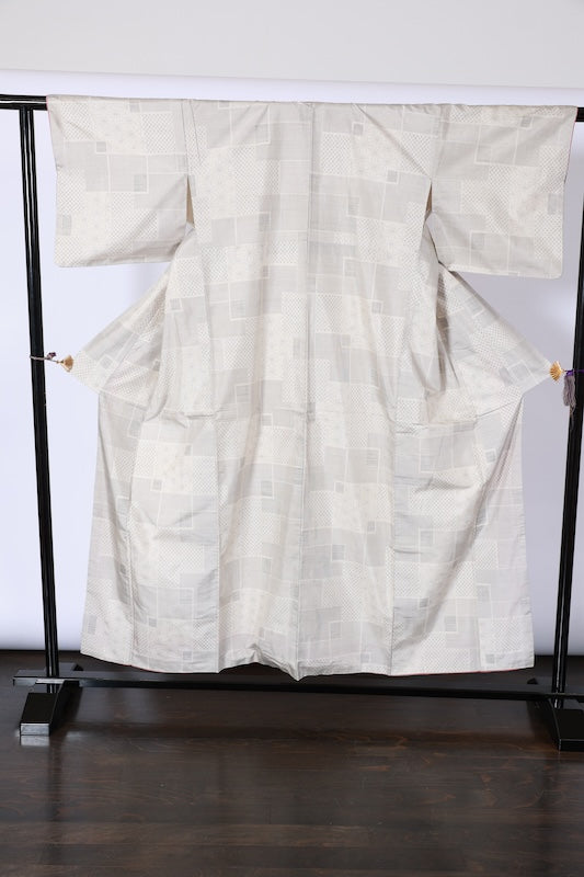 Japanease kimono used(tsumugi)sizeM silk100%/A519