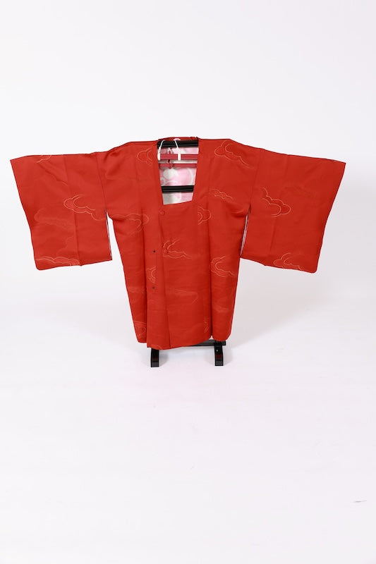 Japanese kimono Coat (Michiyuki) M-size 100% silk / B1189