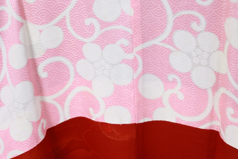 Japanese kimono Coat (Michiyuki) M-size 100% silk / B1189