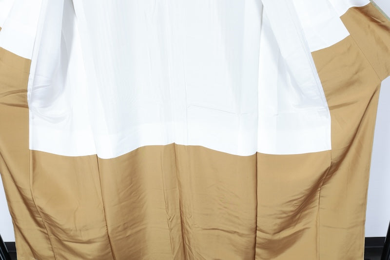New Unused Japanese kimono <Tsumugi> Msize silk 100% /T203