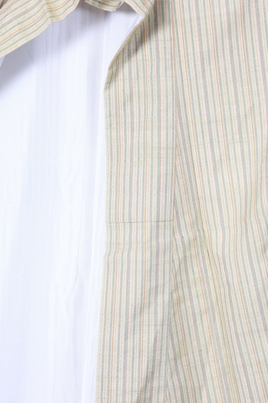 New Unused Japanese kimono <Tsumugi> Msize silk 100% /T203