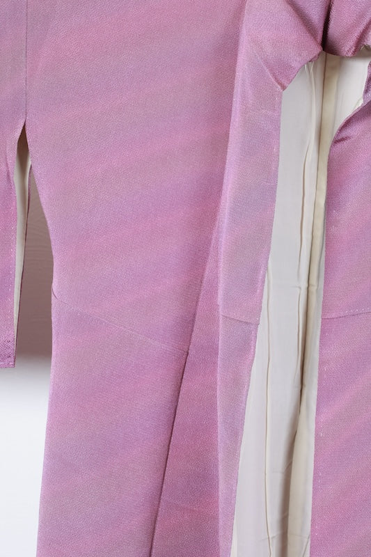 Japanese kimono used <Iromuzi> Msize silk 100% /T202