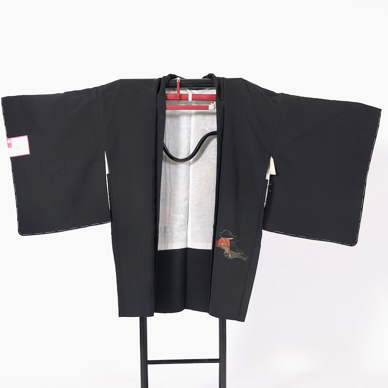kimono jacket (Haori) M-size 100% silk / C84