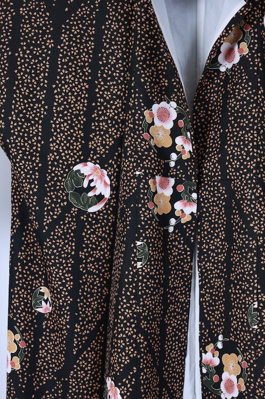 Japanese kimono Unused New <Komon> Lsize polyester /B1208