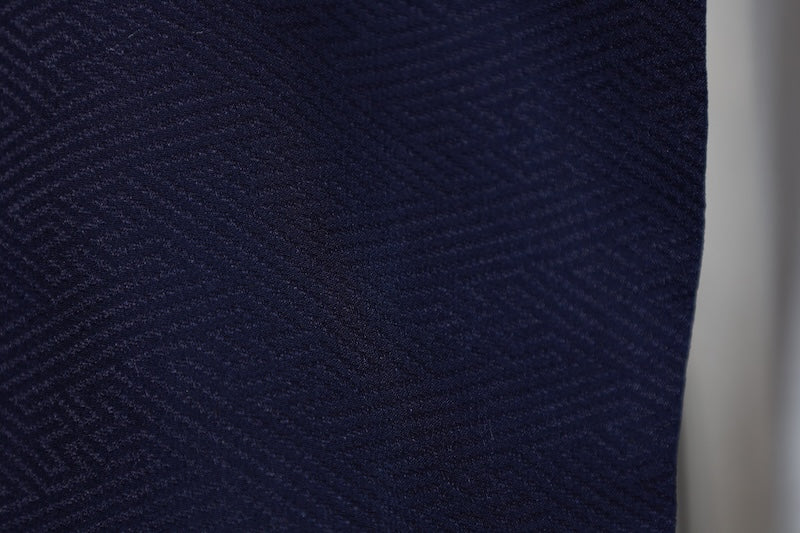 Tsukesage kimono Navy gold pre-owned /R636