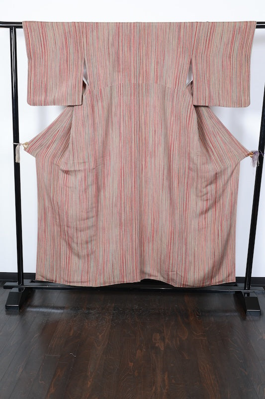 Japanese kimono used <Komon> Msize silk 100% /T200