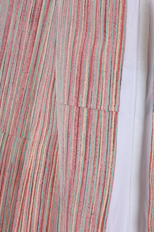 Japanese kimono used <Komon> Msize silk 100% /T200