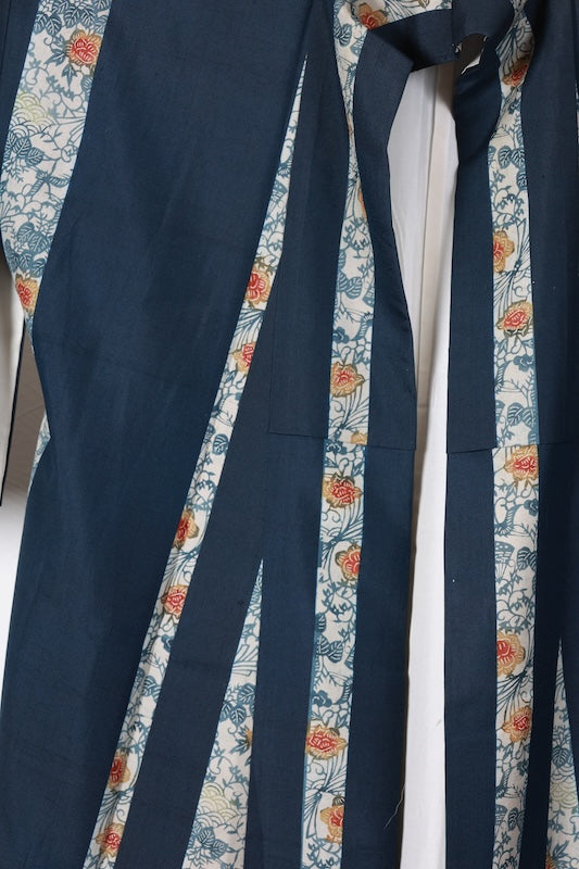 Japanese kimono used <Tsumugi> Msize silk 100% /T199