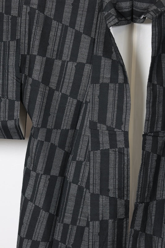 Japanese kimono used <Tsumugi> Msize silk 100% /T179