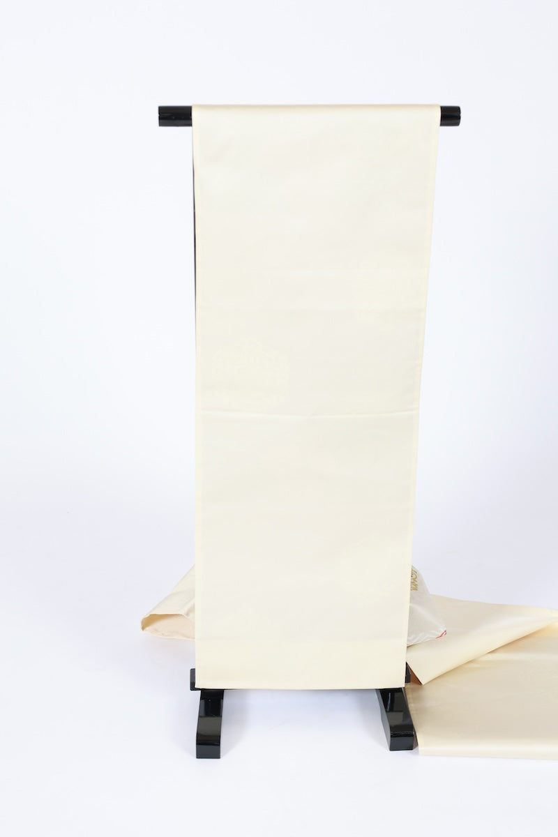 Kyo-bukuro sash belt beige off-white green pre-owned /AZ150