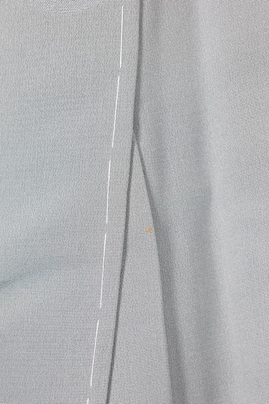 Japanese kimono used <Komon> Lsize silk 100% /T198