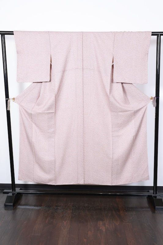 Japanese kimono used <Komon> Msize silk 100% /T197