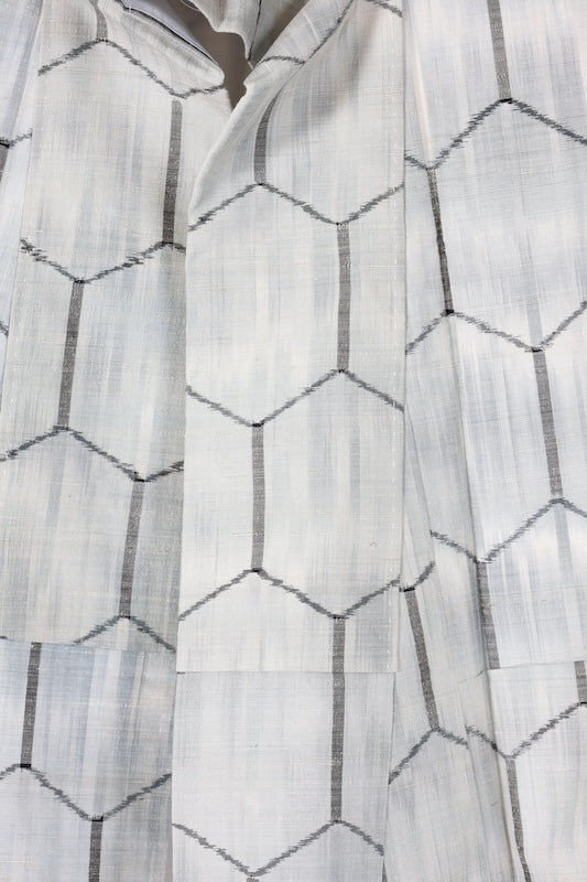 Japanese kimono used <Tsumugi> Msize silk 100% /B1231