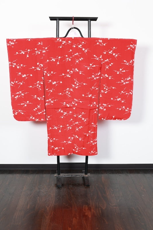 Kids girl Japanese kimono’s underwear used <Yotsumi’s Nagazyuban> silk 100% /F03