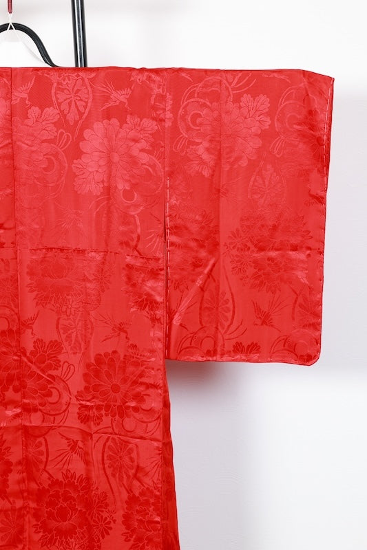 Japanese kimono’s underwear used <Nagazyuban> silk 100% /F04