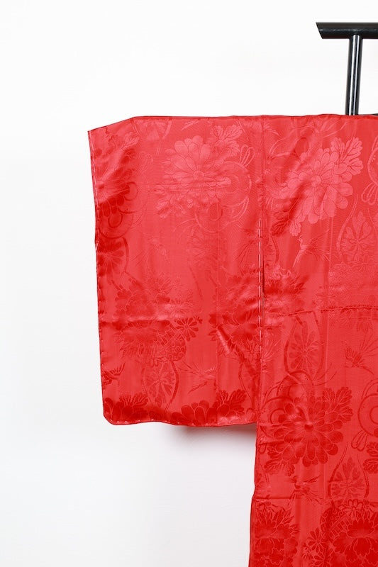 Japanese kimono’s underwear used <Nagazyuban> silk 100% /F04