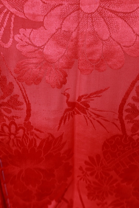 Japanese kimono’s underwear used <Nagazyuban> silk 100% /F04
