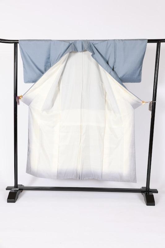 Japanese kimono New<Tsumugi> S-size silk 100% /B1229