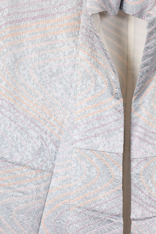 Japanese kimono used <Komon> Msize silk 100% /T190