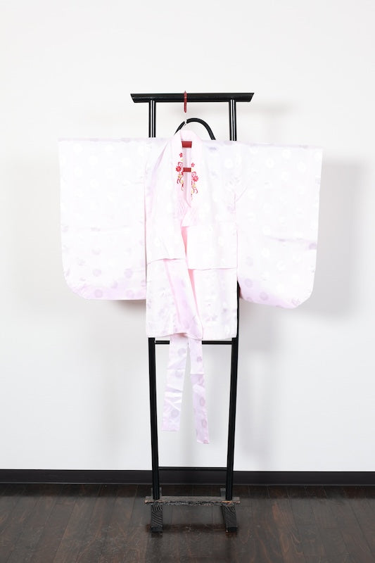 baby girl Japanese kimono’s underwear used <Hitotsumi’s Nagazyuban> polyester /F02